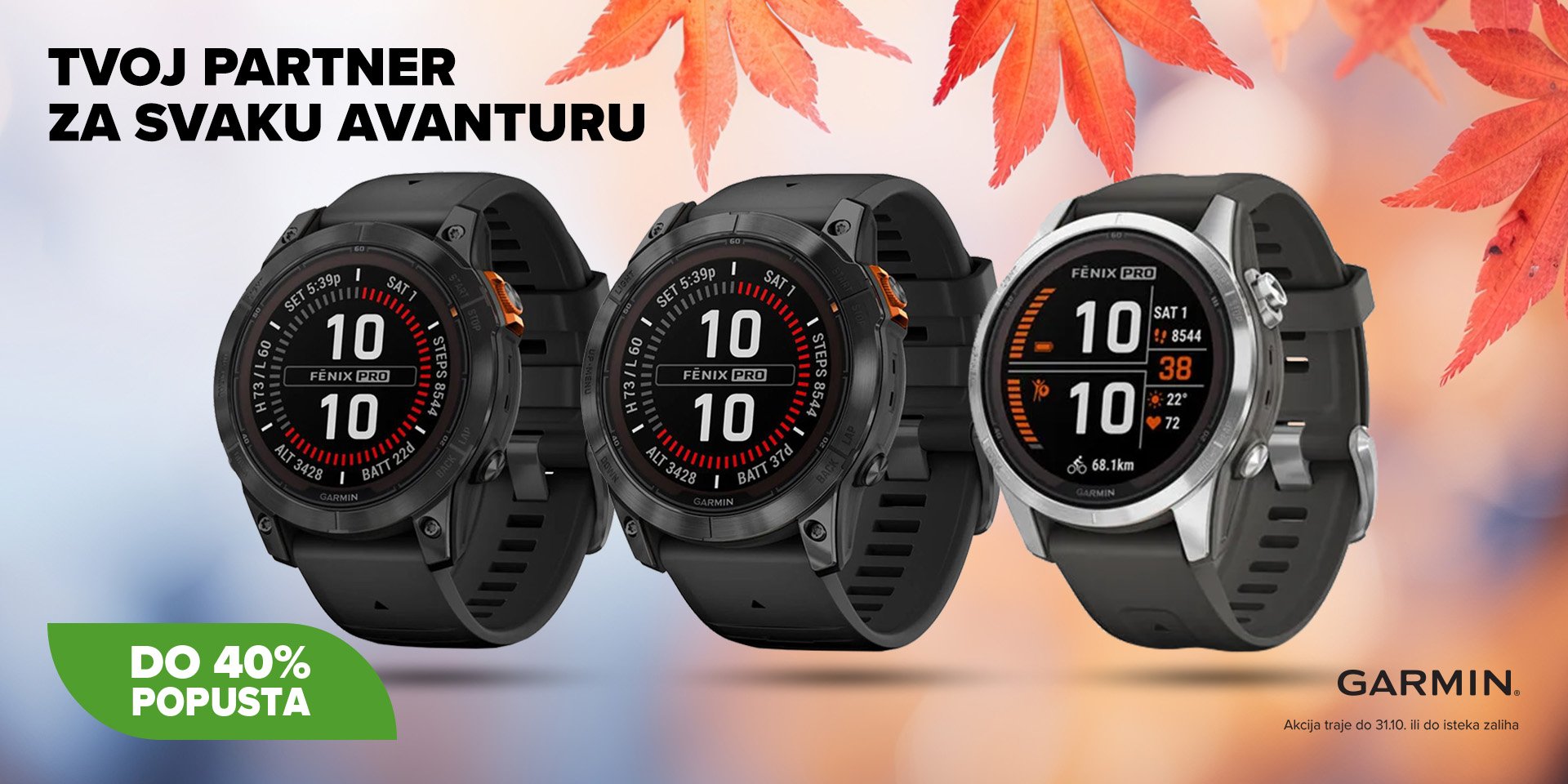 Ostvari popust na Garmin Fenix 7 pametne satove 